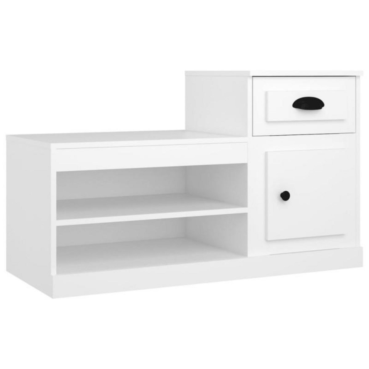 VIDAXL Armoire à chaussures blanc 100x42x60 cm bois d ingénierie