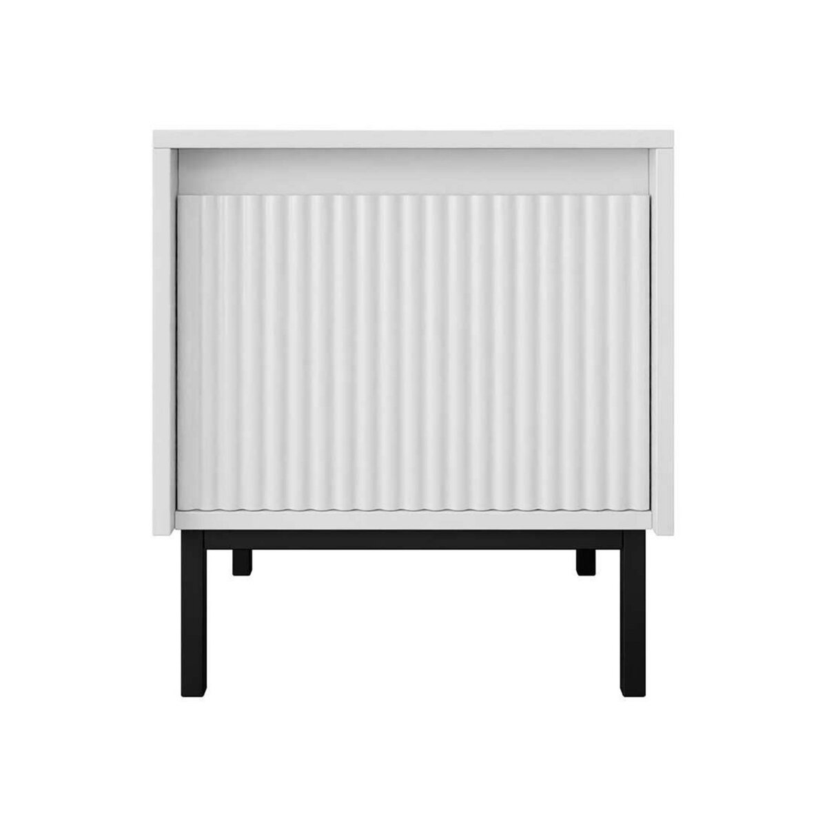 BEST MOBILIER Girona - table de chevet - blanc - 45 cm