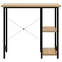 Voir la diapositive 3 : VIDAXL Bureau d'ordinateur Noir et chene clair 80x40x72cm MDF et metal