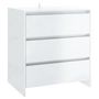 Voir la diapositive 2 : VIDAXL Buffet Blanc brillant 70x41x75 cm Bois d'ingenierie