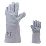 NOTRE SELECTION Gants de protection soudeur croûte vachette manchette 15cm gris T10 MO2514