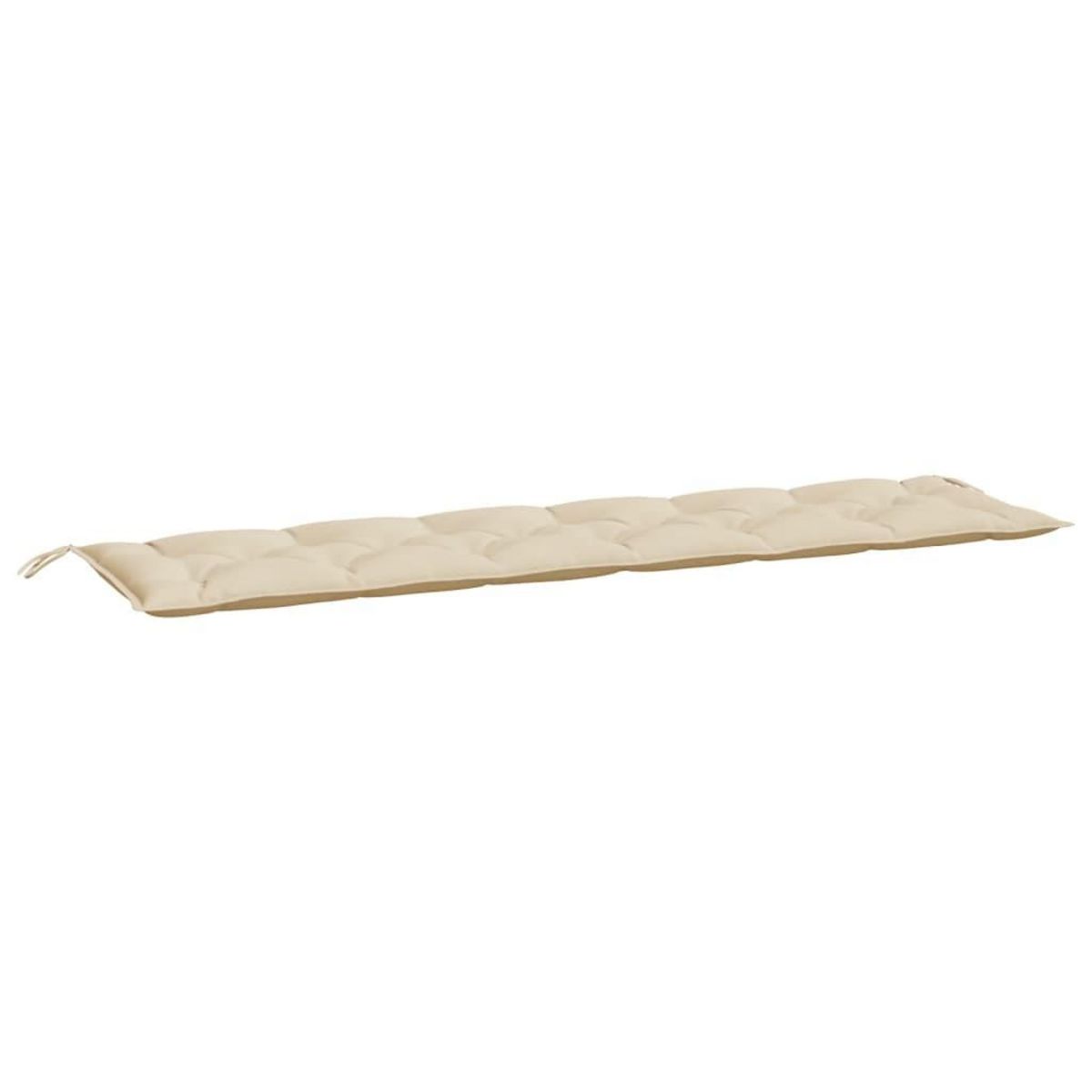 VIDAXL Coussin de banc de jardin beige 200x50x7 cm tissu oxford