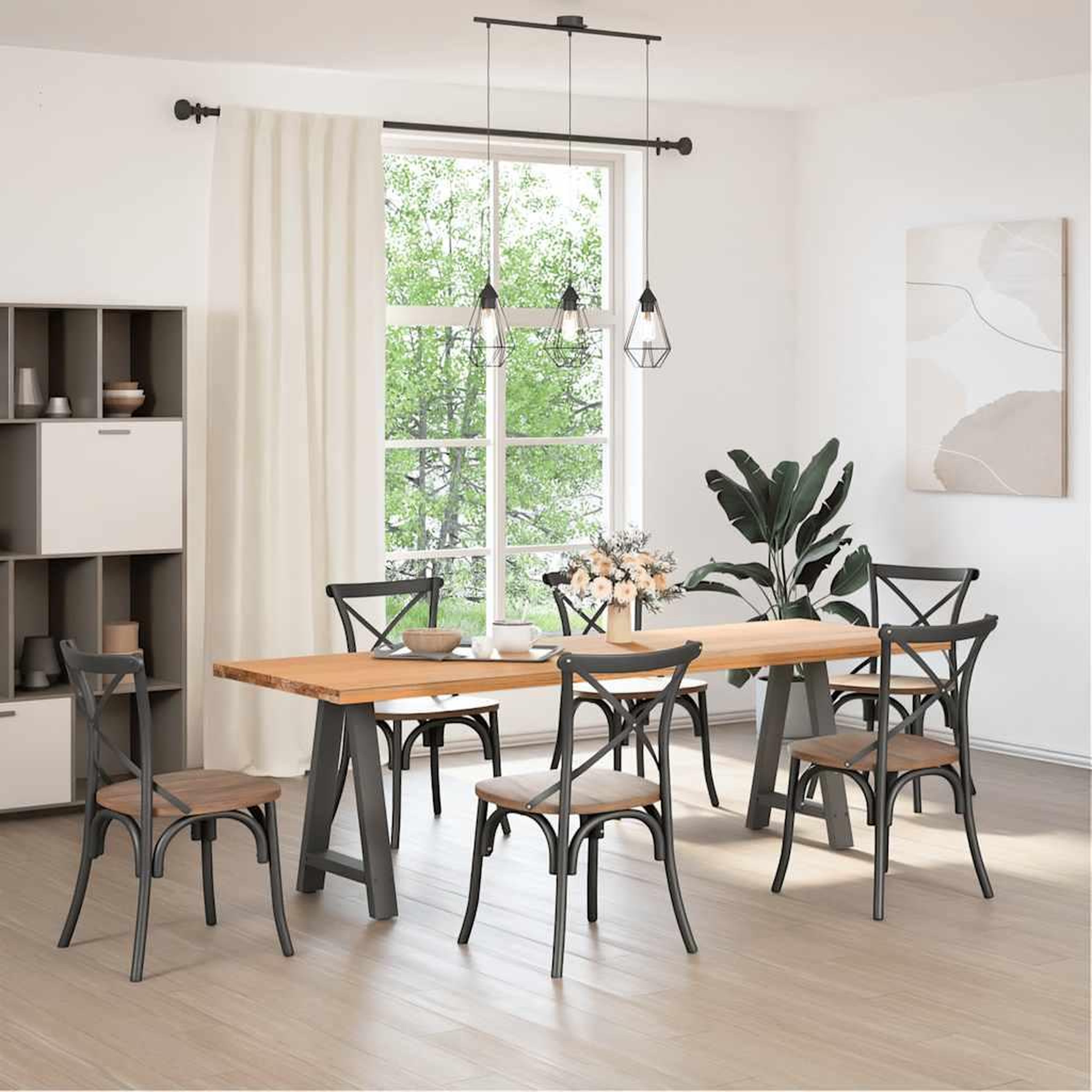 Voir la diapositive 2 : VIDAXL Pieds de table basse forme de A 2 pcs anthracite 60x(72-73) cm