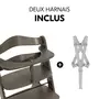 HAUCK Chaise haute Alpha Select gris foncé
