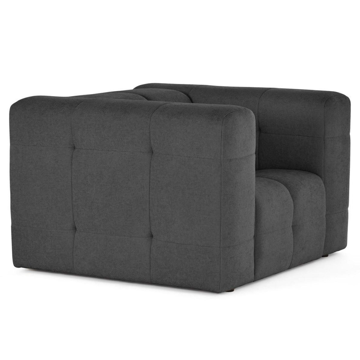 LISA DESIGN Suzano - fauteuil en tissu texturé