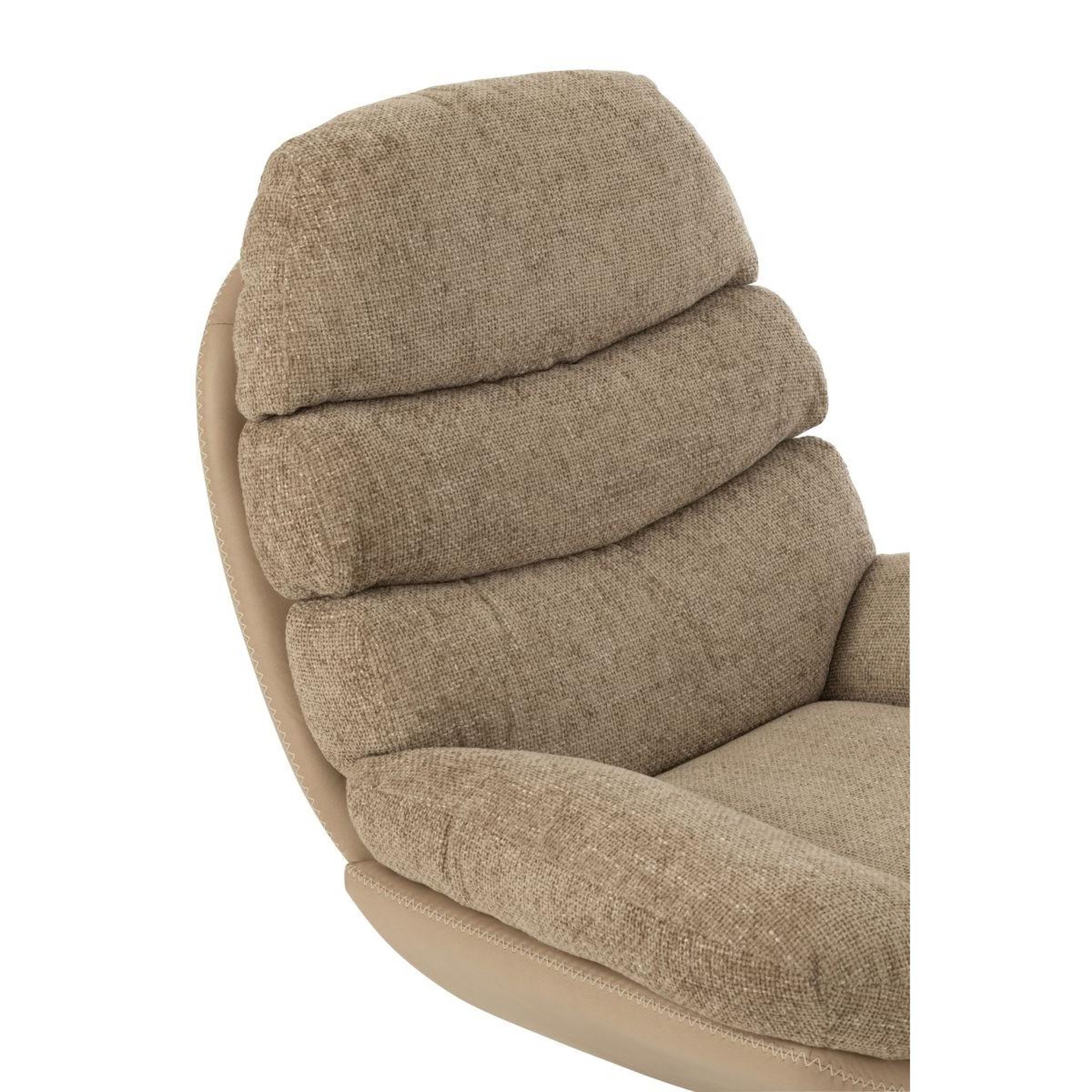 Voir la diapositive 6 : J-LINE Fauteuil Relax & Repose-Pieds  Multiplex  102cm Gris Foncé