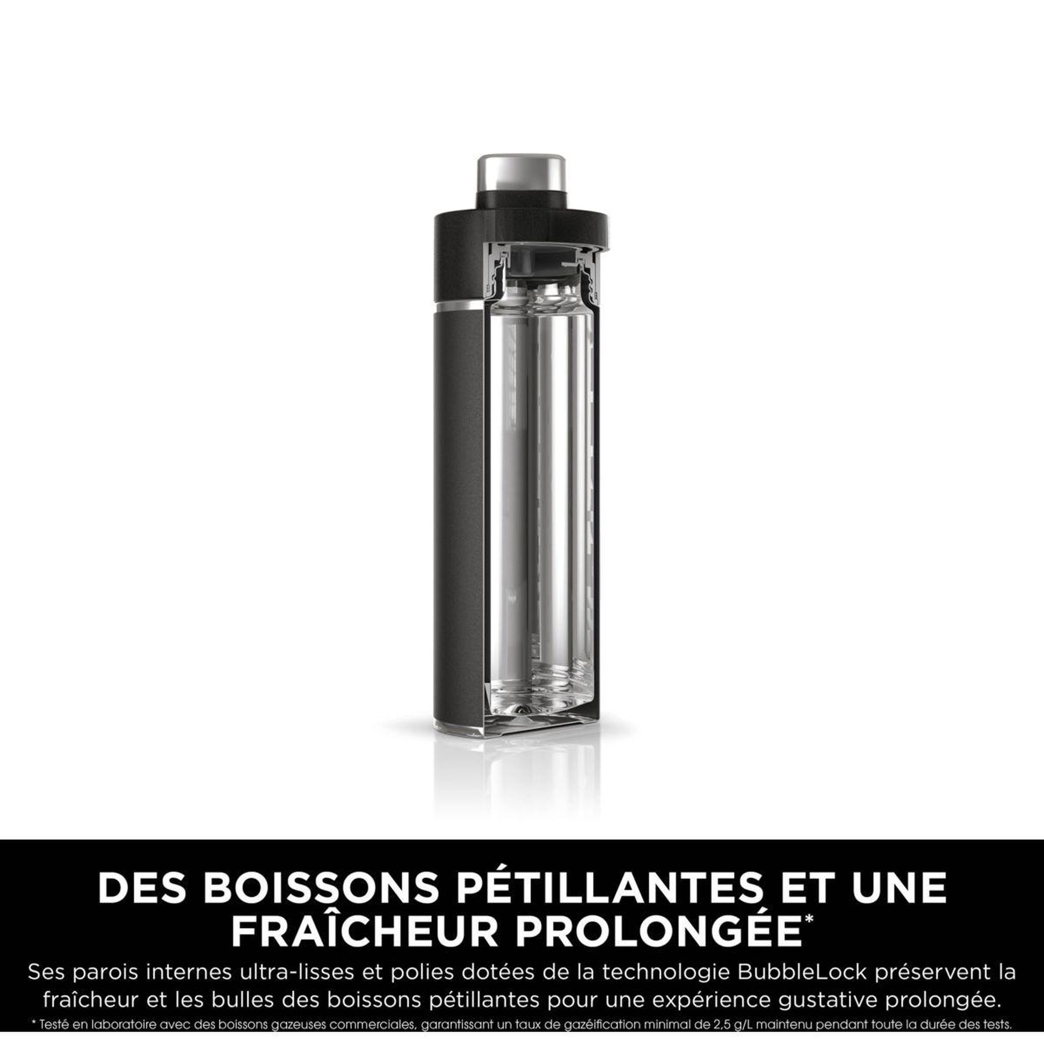 Voir la diapositive 5 : NINJA Bouteille isotherme Thirsti 530ml Travel Bottle Black