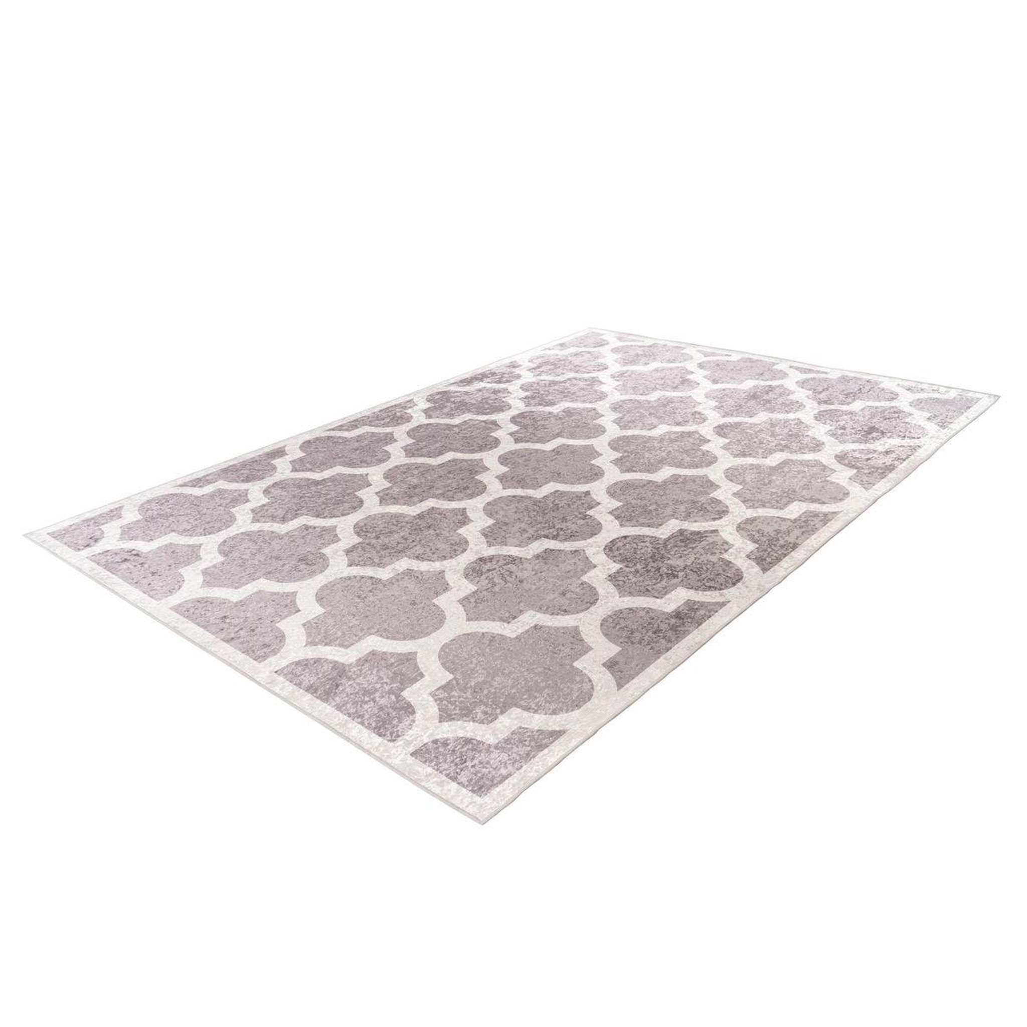 Voir la diapositive 2 : Paris Prix Tapis imprimé à poils courts  sally  taupe & crème