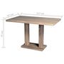Voir la diapositive 6 : VIDAXL Table de salle a manger MDF Aspect de chene