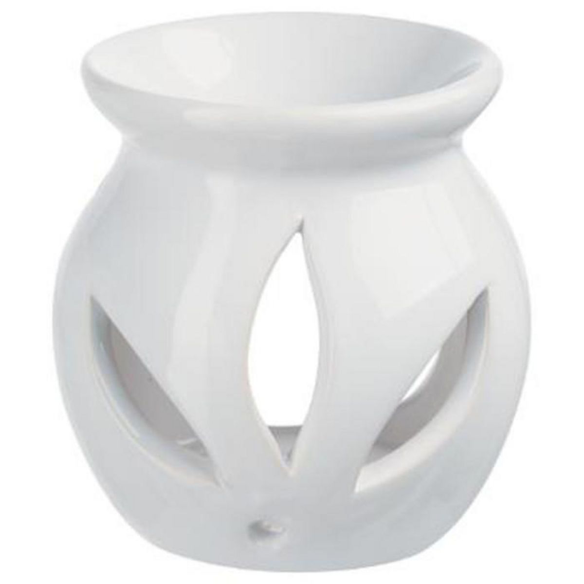 COMPTOIR DE LA BOUGIE Brûle-Parfum & 12 Flacons d'Huiles 10ml Blanc