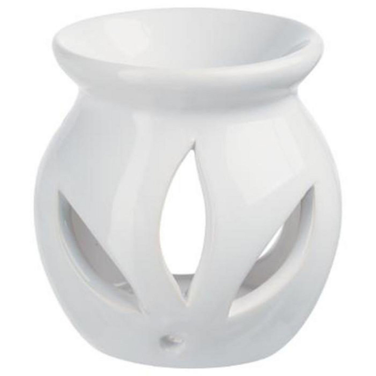 COMPTOIR DE LA BOUGIE Brûle-Parfum & 12 Flacons d'Huiles 10ml Blanc