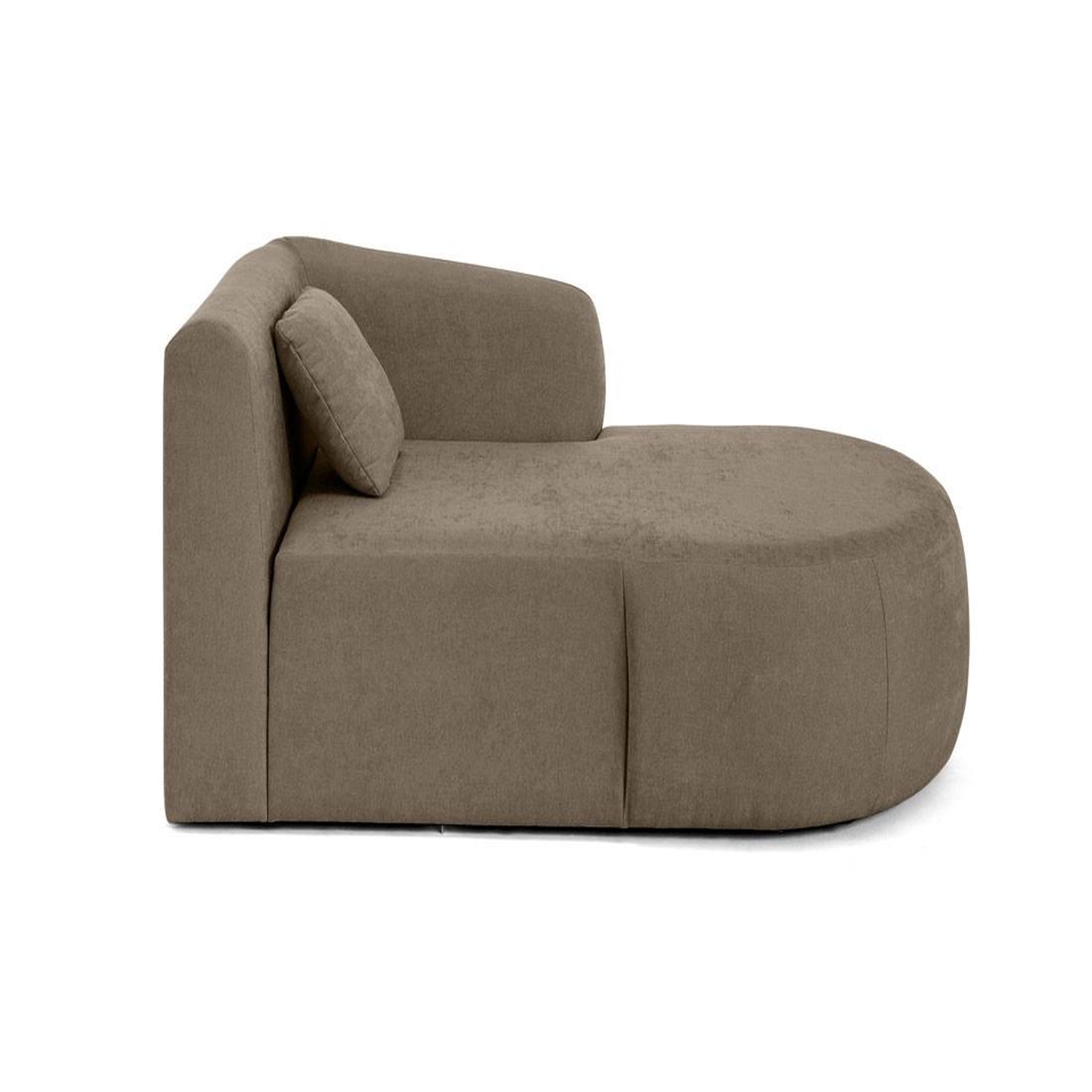 Voir la diapositive 4 : LISA DESIGN Ikare - module d'assise méridienne droit - en tissu