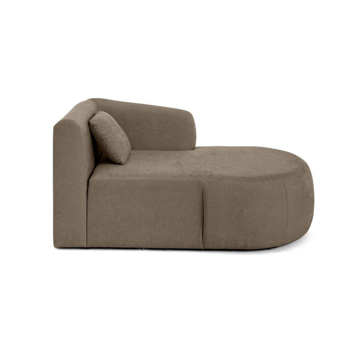 LISA DESIGN Ikare - module d'assise méridienne droit - en tissu