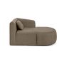 Voir la diapositive 4 : LISA DESIGN Ikare - module d'assise méridienne droit - en tissu