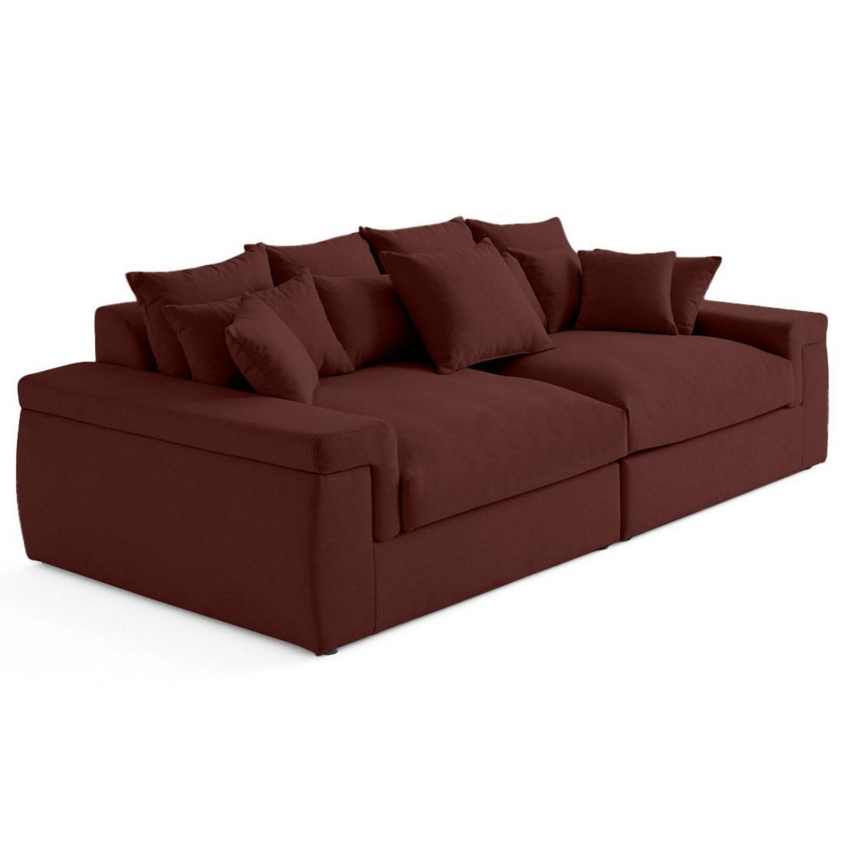 LISA DESIGN Sergio - canapé 4 places - assise profonde - en tissu