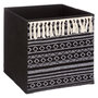 Voir la diapositive 1 : FIVE Boîte de rangement design ethnique Mix n' modul - L. 31 x l. 31 cm - Noir