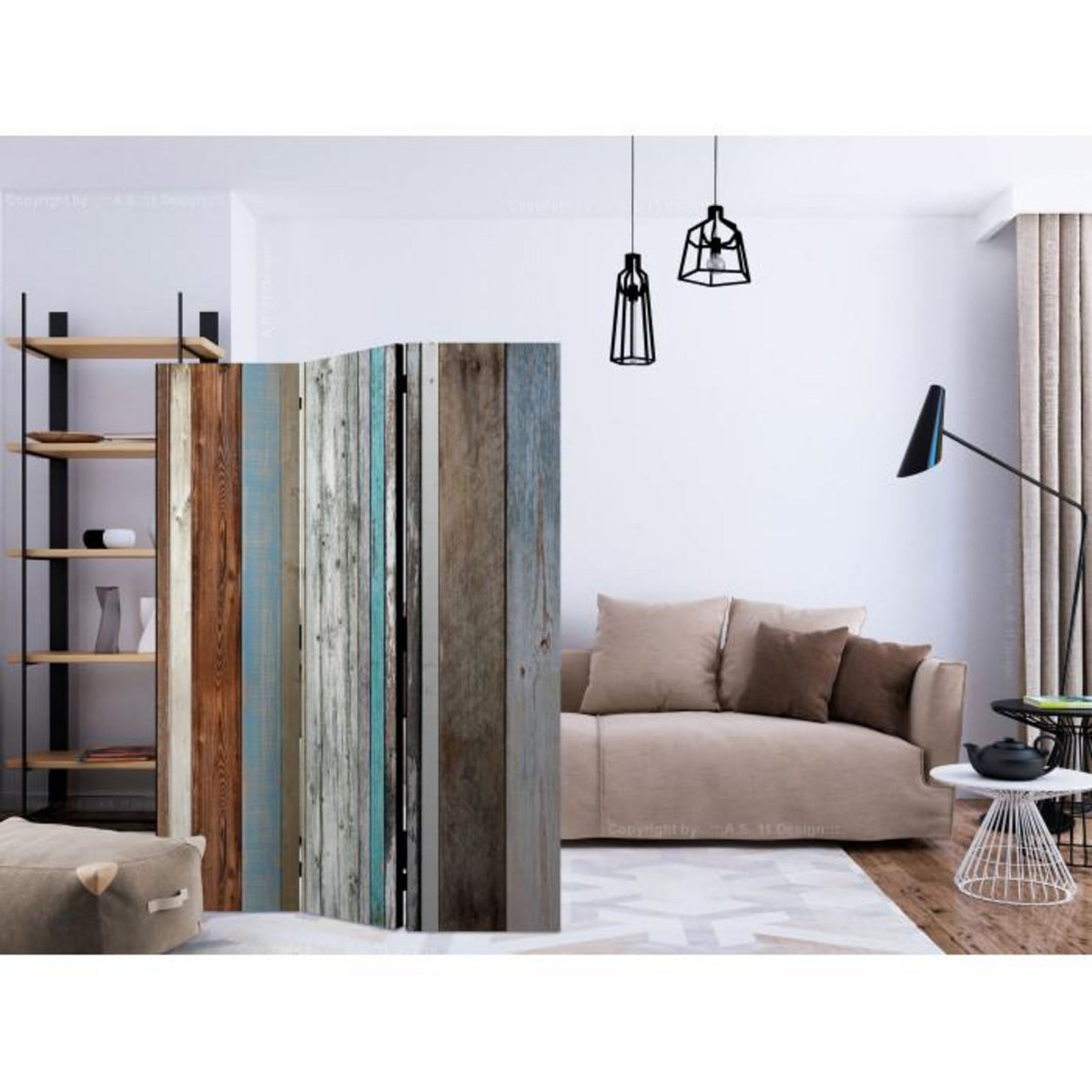 Paris Prix Paravent 3 Volets  Colors Arranged  135x172cm