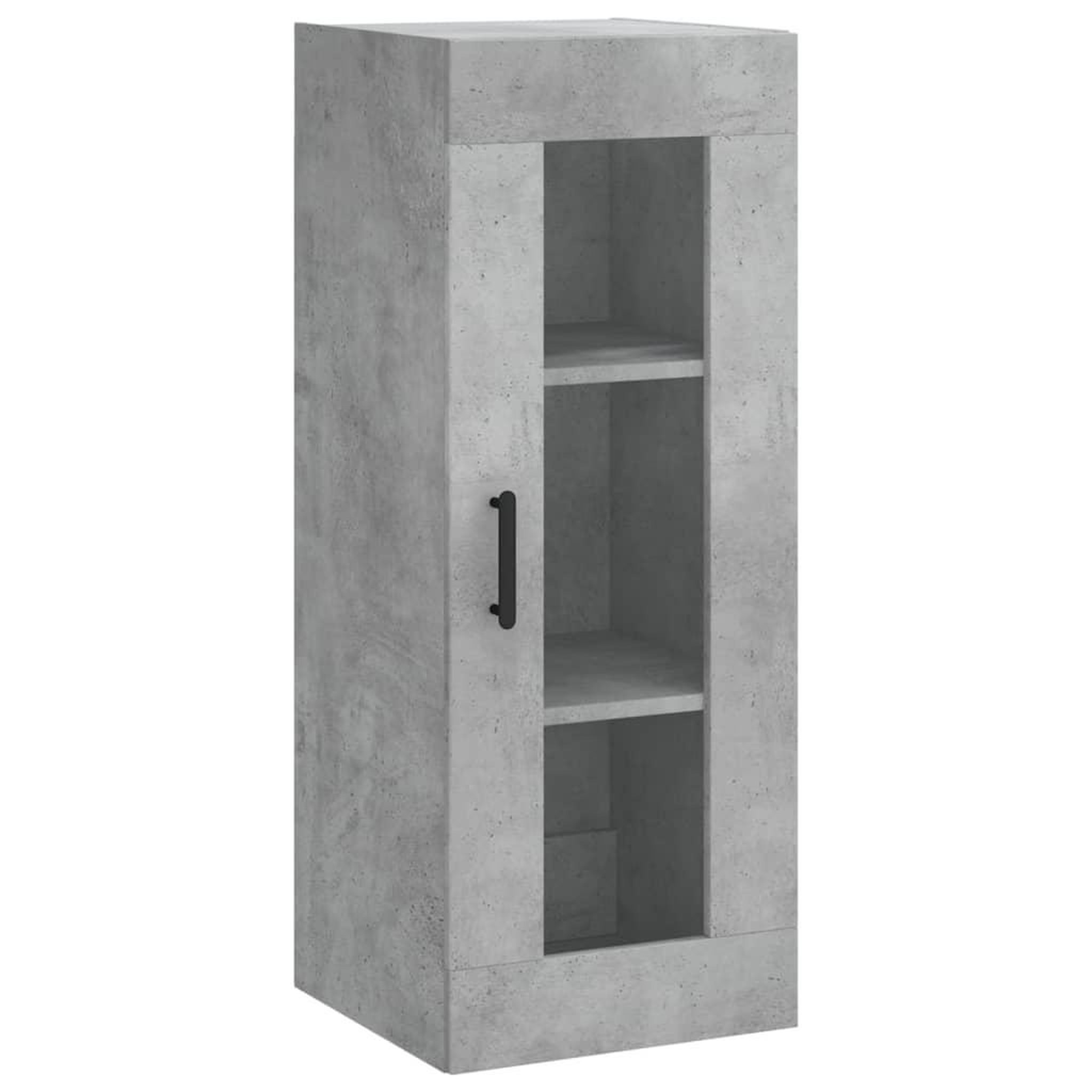 Voir la diapositive 2 : VIDAXL Armoire murale gris beton 34,5x34x90 cm