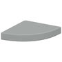 Voir la diapositive 2 : VIDAXL Etagere d'angle flottante gris 25x25x3,8 cm MDF