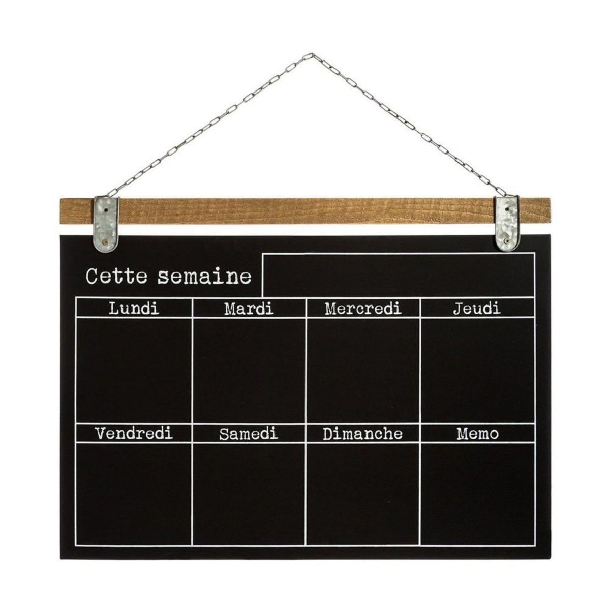 ATMOSPHERA Mémo semainier ardoise