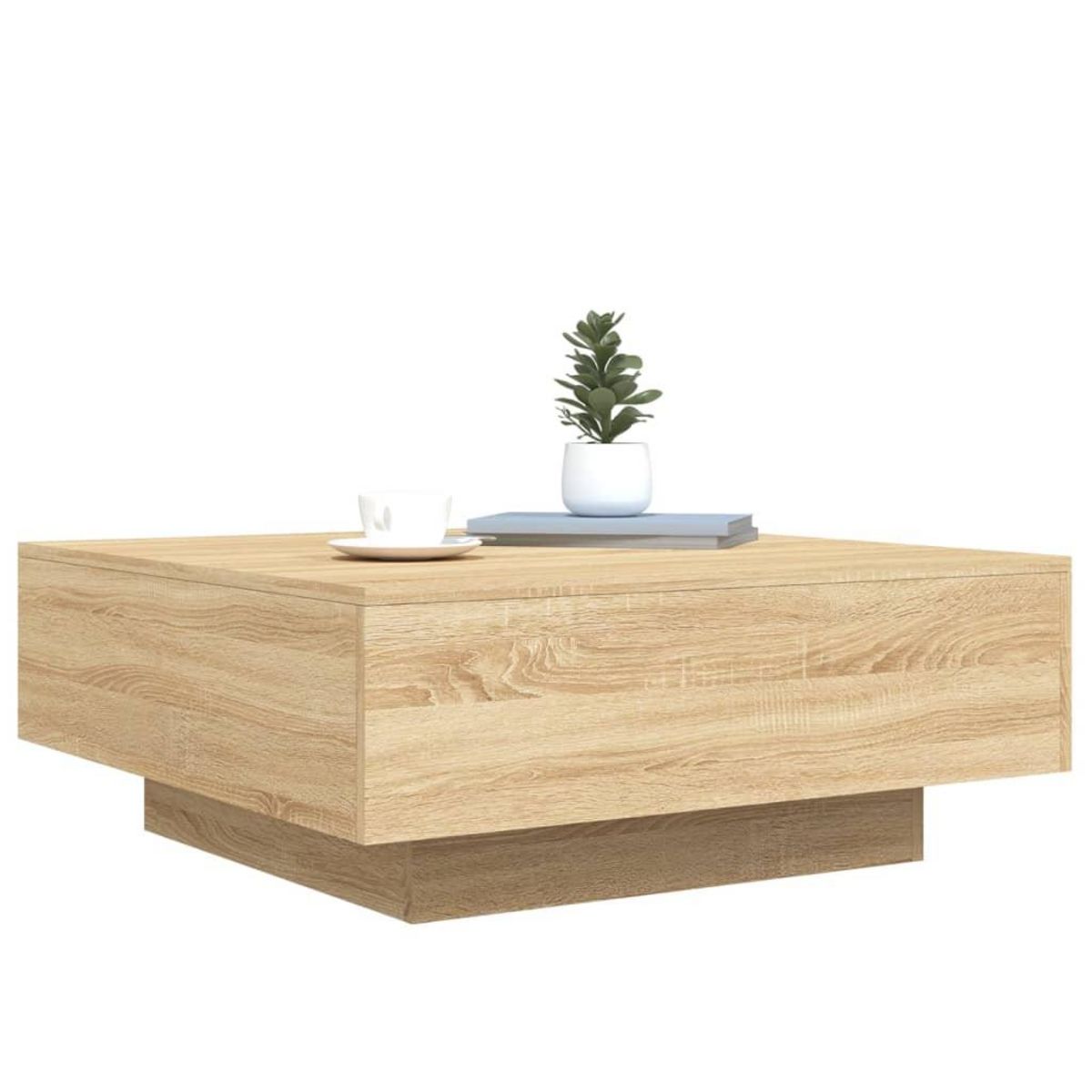 VIDAXL Table basse chene sonoma 80x80x31 cm bois d'ingenierie