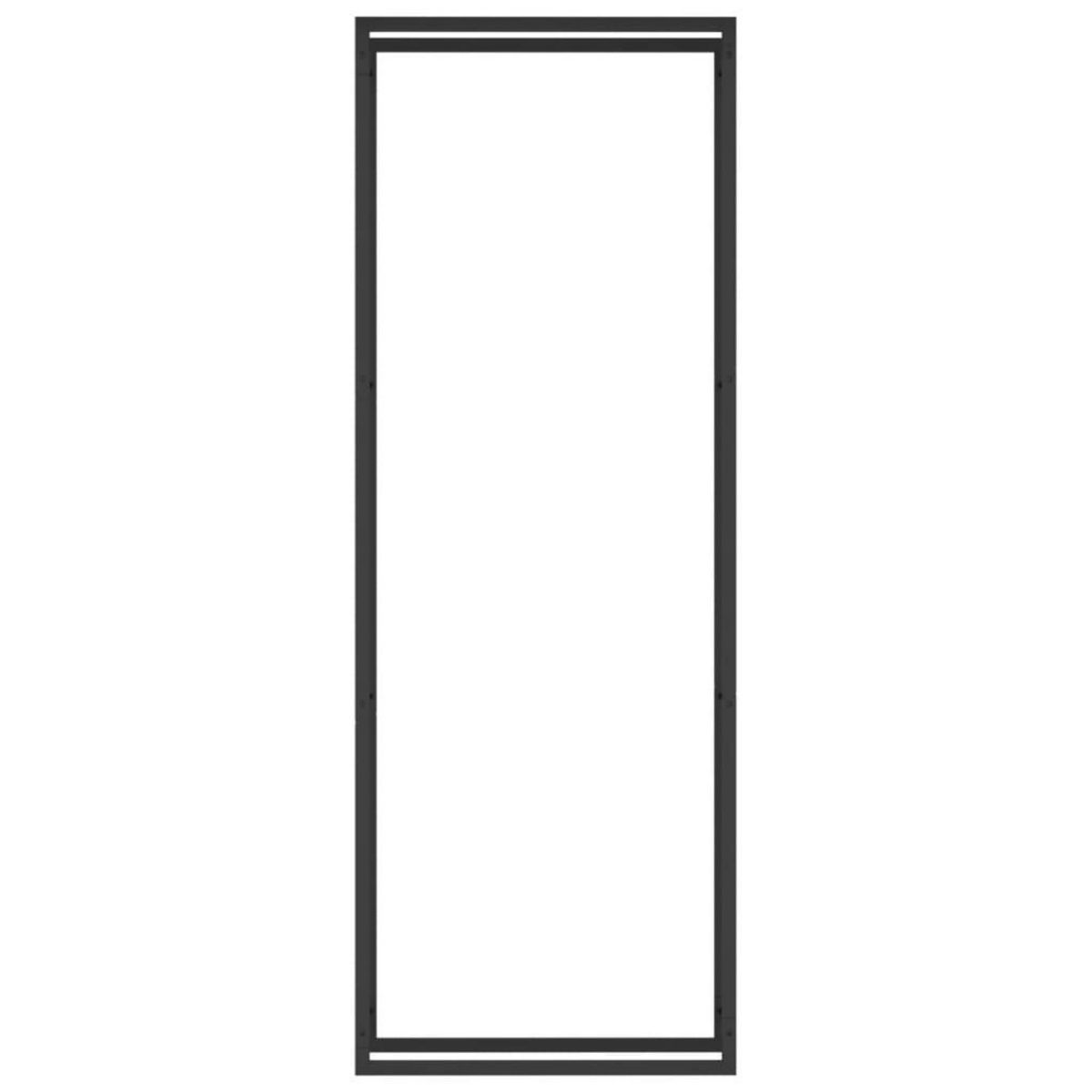 VIDAXL Portant de bois de chauffage Noir mat 80x28x222 cm Acier