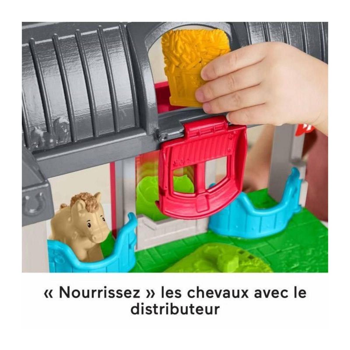 FISHER PRICE FISHER-PRICE Little People-L'écurie des Joyeux Chevaux avec 6 éléments - Fisher-Price - HWR84
