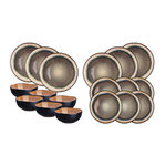 BJORN Service Les Essentiels IRIS - 18 pièces - Marron sauvage