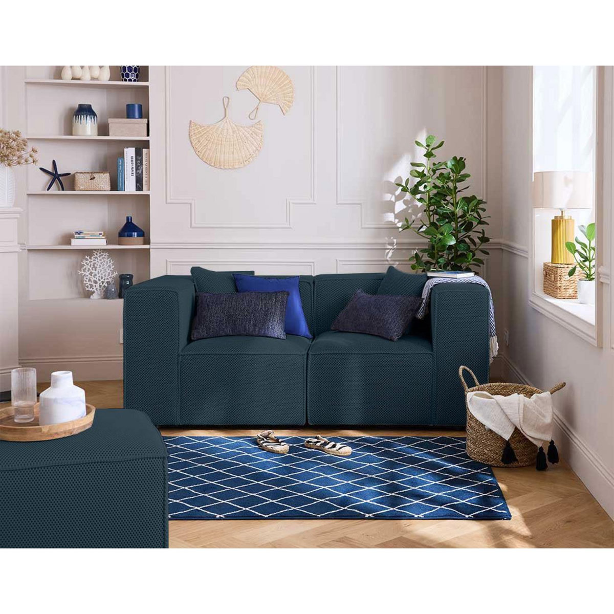 LISA DESIGN Arty - canapé modulable 2 places - en tissu mailles 3d