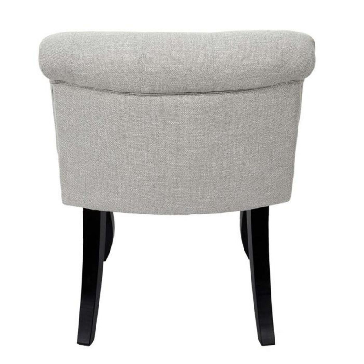 Paris Prix Fauteuil en Tissu Design  Eleonor  68cm Gris & Noir