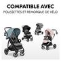 Voir la diapositive 8 : HAUCK Poussette citadine Rapid 4 Noir + sur-assise pour poussette Pushchair Seat Liner Charcoal