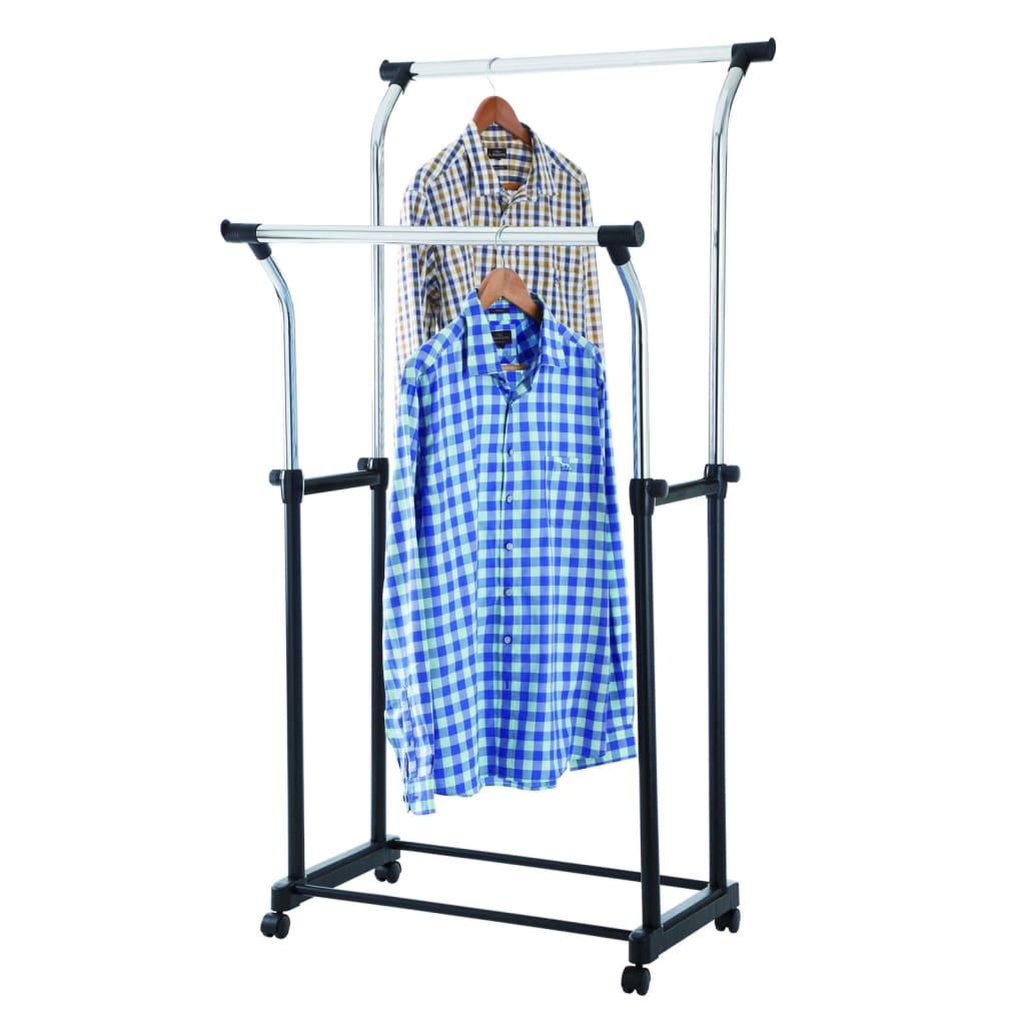 Voir la diapositive 3 : V-Part V-Part Porte-vetements Hauteur reglable 4 roues Double