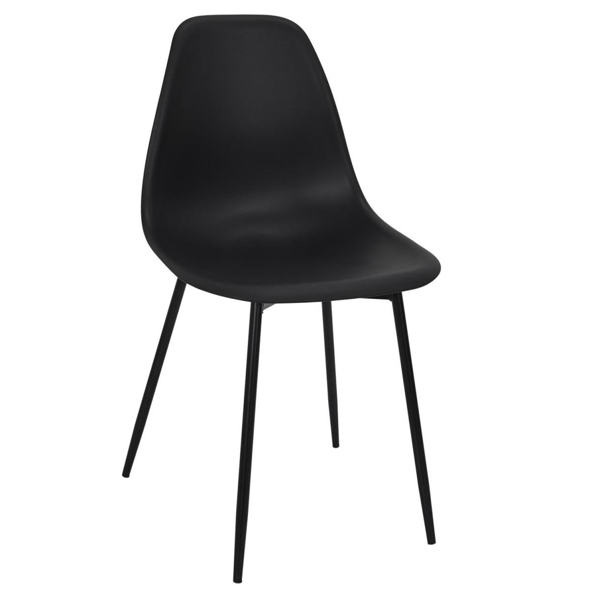 Voir la diapositive 2 : The Home Deco Factory Lot de 6 chaises  gustav  87cm noir
