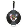 Voir la diapositive 4 : Paris Prix Wok en Inox  Tous Feux  33cm Noir