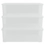 Voir la diapositive 3 : VIDAXL Boîtes de rangement en plastique 3 pcs 25 L empilables