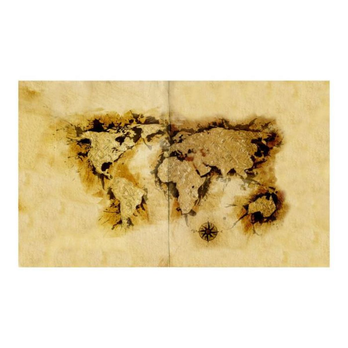 Paris Prix Papier Peint  Gold Diggers' Map of the World II  450x270cm