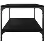 VIDAXL Table basse Noir 80x50x40 cm Bois d'ingenierie