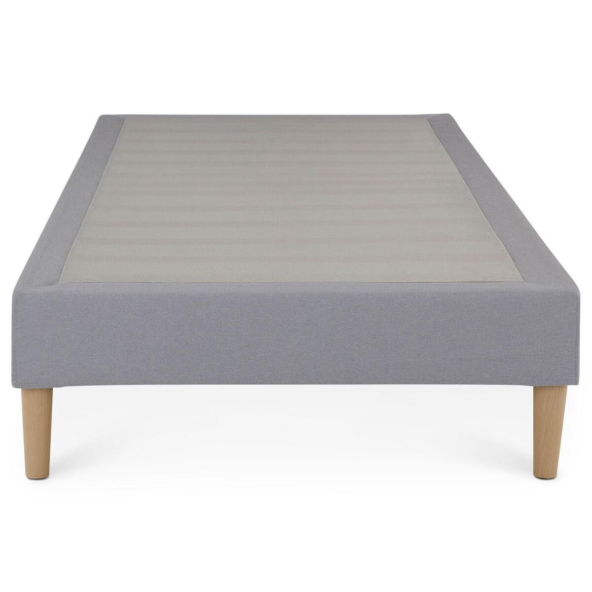 IDIMEX Sommier tapissier PAIMPOL 90 x 190 cm revêtement tissu