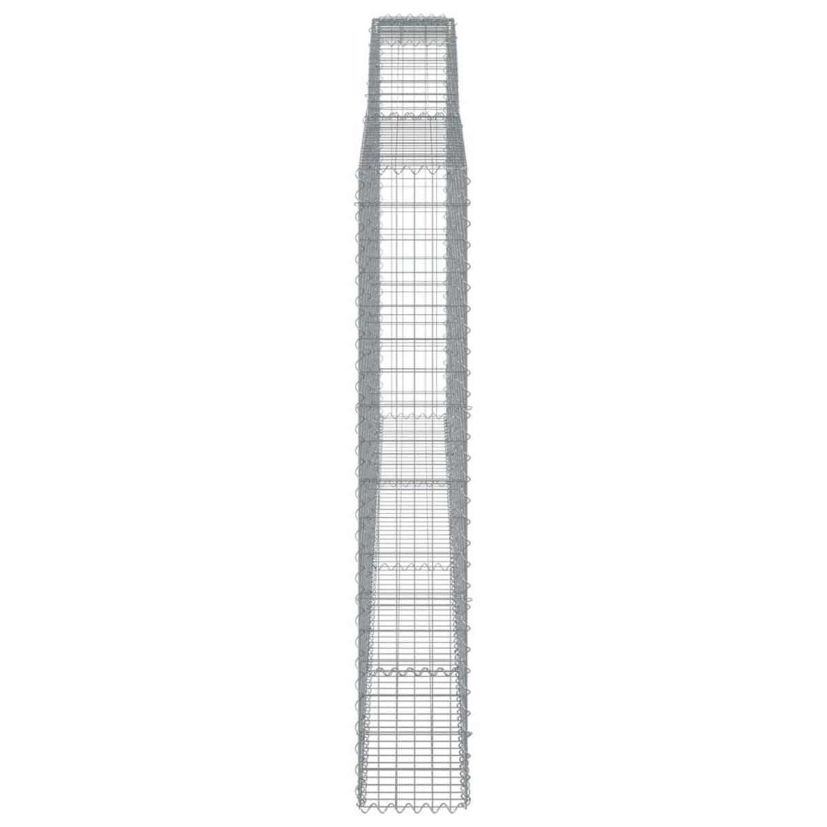 VIDAXL Paniers a gabions arques 5 pcs 400x30x180/200 cm Fer galvanise