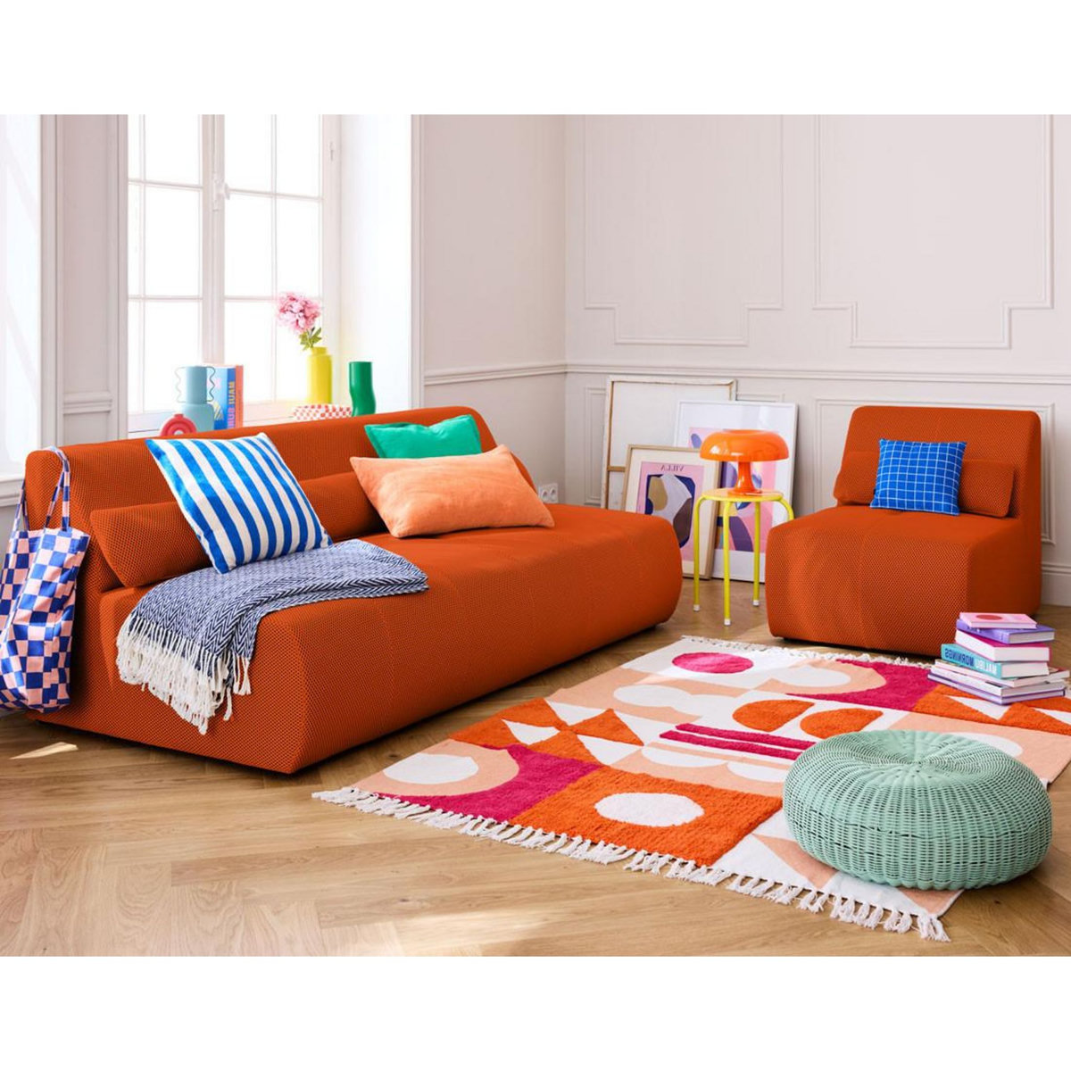 LISA DESIGN Onyx - fauteuil sans accoudoirs - en tissu mailles 3d