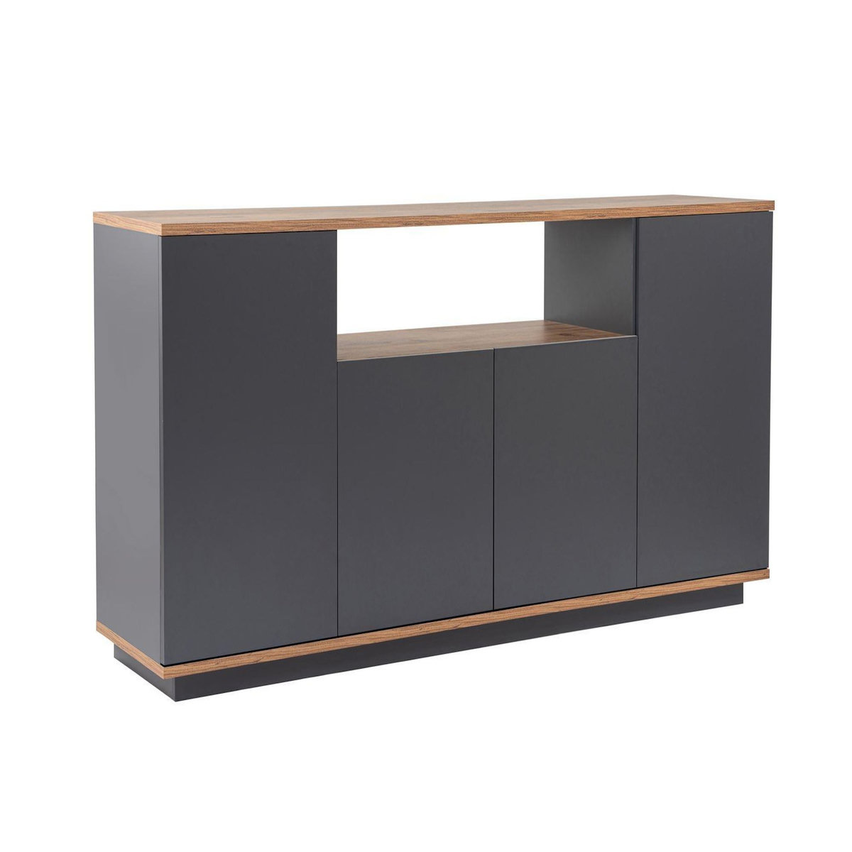 Habitat et Jardin Buffet en bois  Arista  - 180 x 44 x 75 cm - Gris anthracite