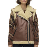 Vero Moda Veste Sans Manches Camel/Écru Femme Vero Moda Waistcoat. Coloris disponibles : Marron