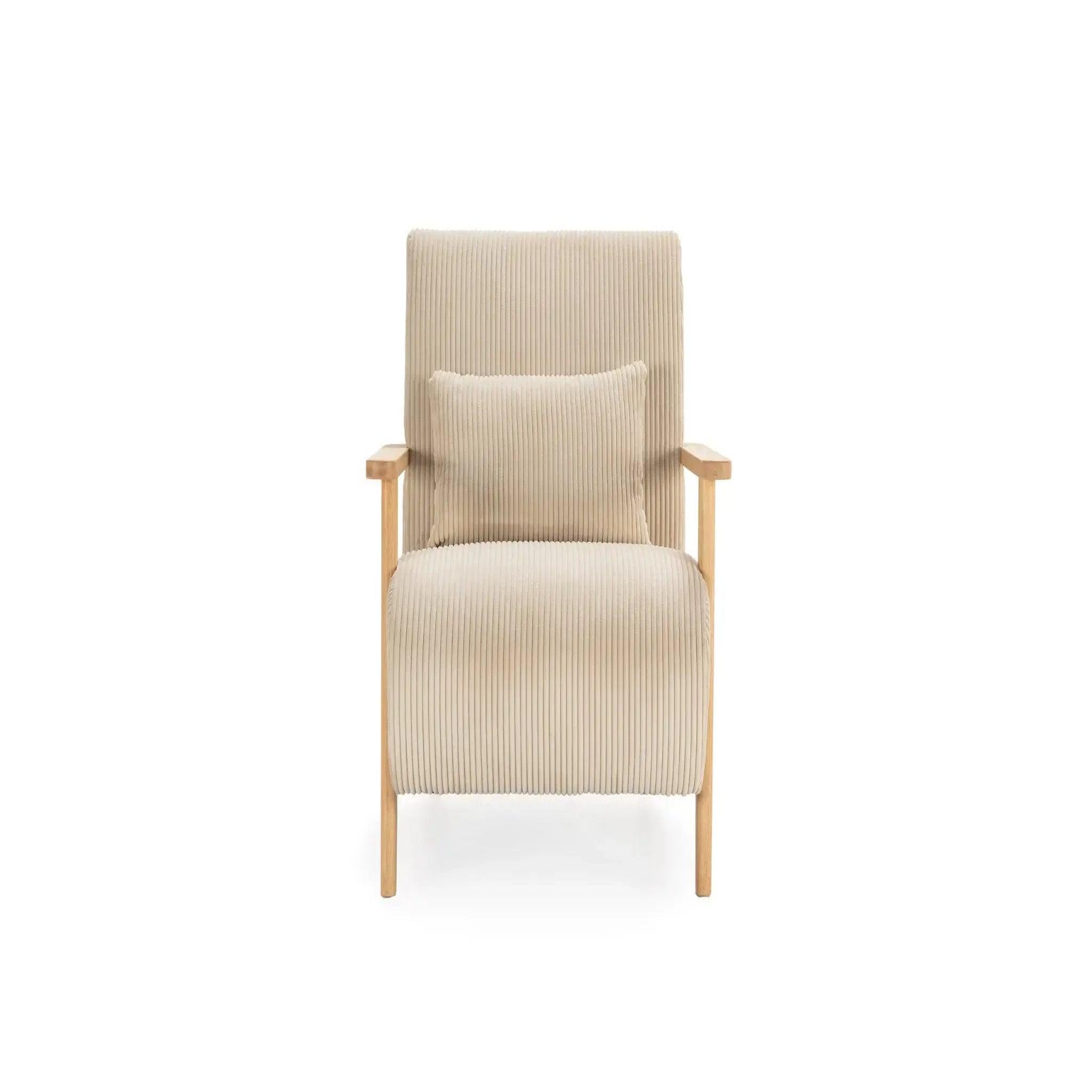 CASANOVA PARIS Kyo - fauteuil pieds en bois. Coloris disponibles : Vert, Beige