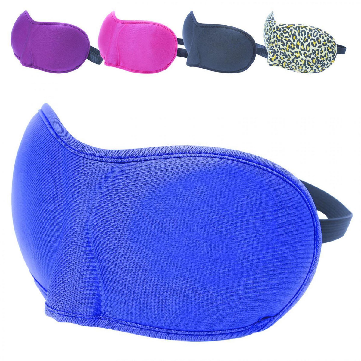 VIVEZEN Lot de 2 masques de nuit, sommeil, voyage avec serre tête élastique