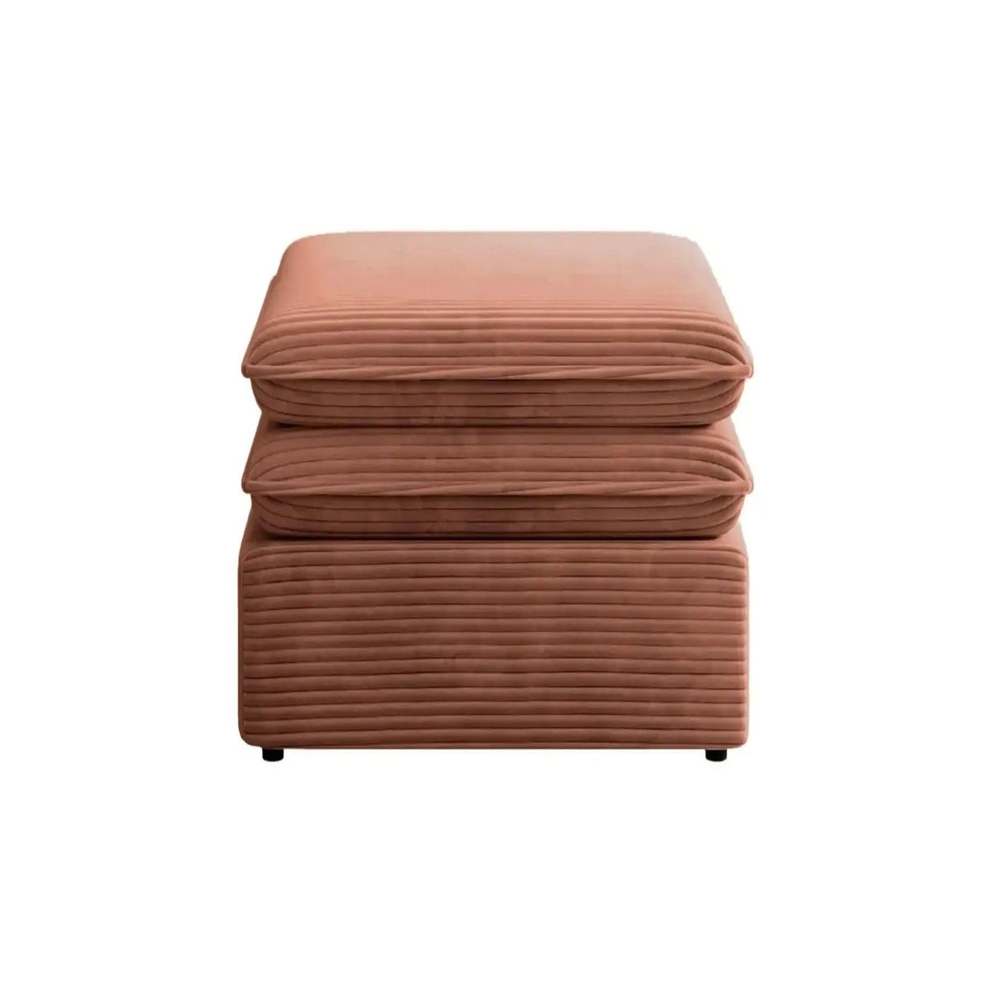 Voir la diapositive 1 : CASANOVA PARIS Oscar - pouf velours cotelé