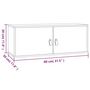 Voir la diapositive 6 : VIDAXL Armoire murale Blanc 80x30x30 cm Bois de pin massif