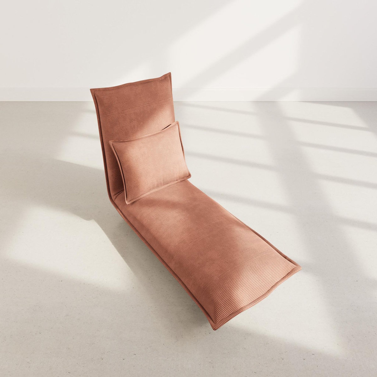 BEST MOBILIER Candice - banquette 1 place convertible clic-clac en velours côtelé