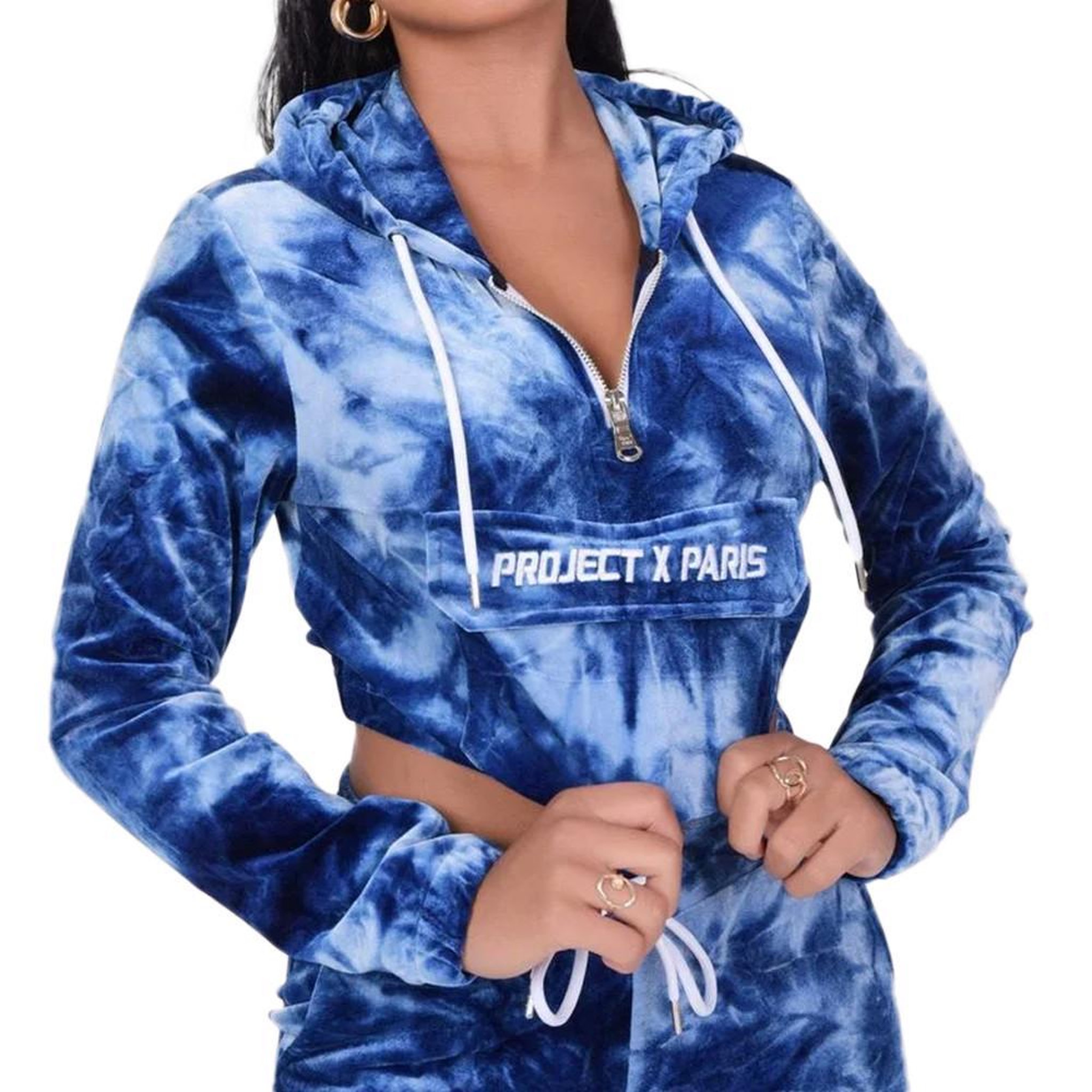 Voir la diapositive 1 : Project X Sweat à Capuche  Femme Project X Paris Tie & Dye