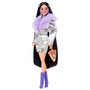 Voir la diapositive 2 : BARBIE Poupée Barbie extra fourrure violette