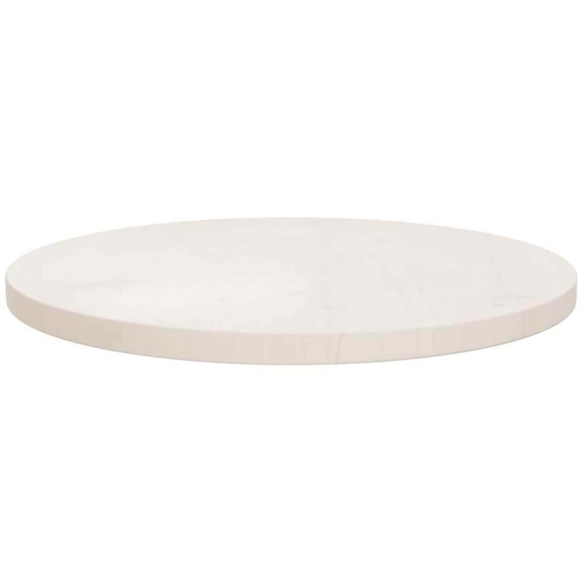VIDAXL Dessus de table Blanc Ø50x2,5 cm Bois de pin massif